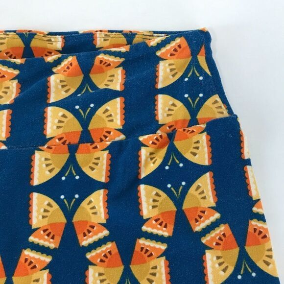 LuLaRoe Butterfly Print Leggings Women's OS / 2-10 Pull-On Mid-Rise Stretch Knit - Picture 4 of 10